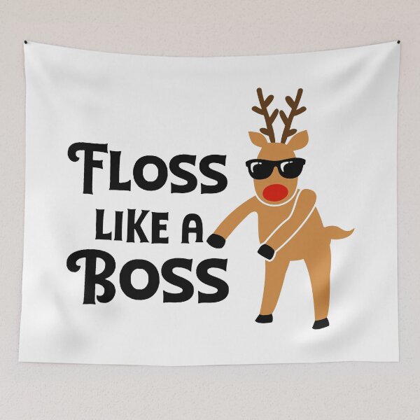Item preview, Floss like a boss flossing reindeer designed and sold by hobbybox.