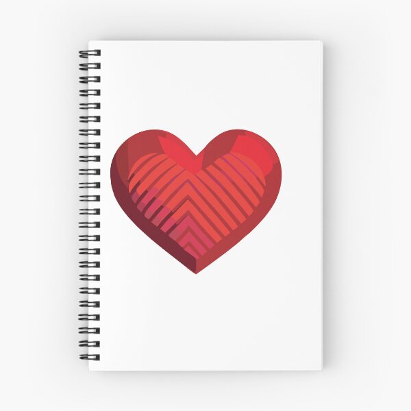 Item preview, red heart designed and sold by nujumsoft.