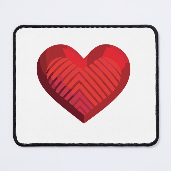 Item preview, red heart designed and sold by nujumsoft.