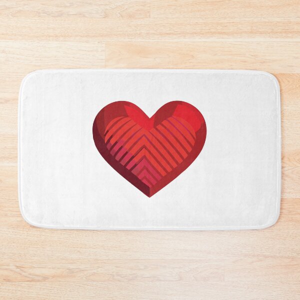 Item preview, red heart designed and sold by nujumsoft.