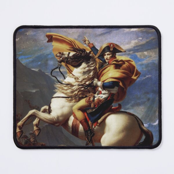 Item preview, Napoleon Crossing The Alps by Jacques Louis David Old Masters Prints designed and sold by Xzendor7 Digital Art Creations.