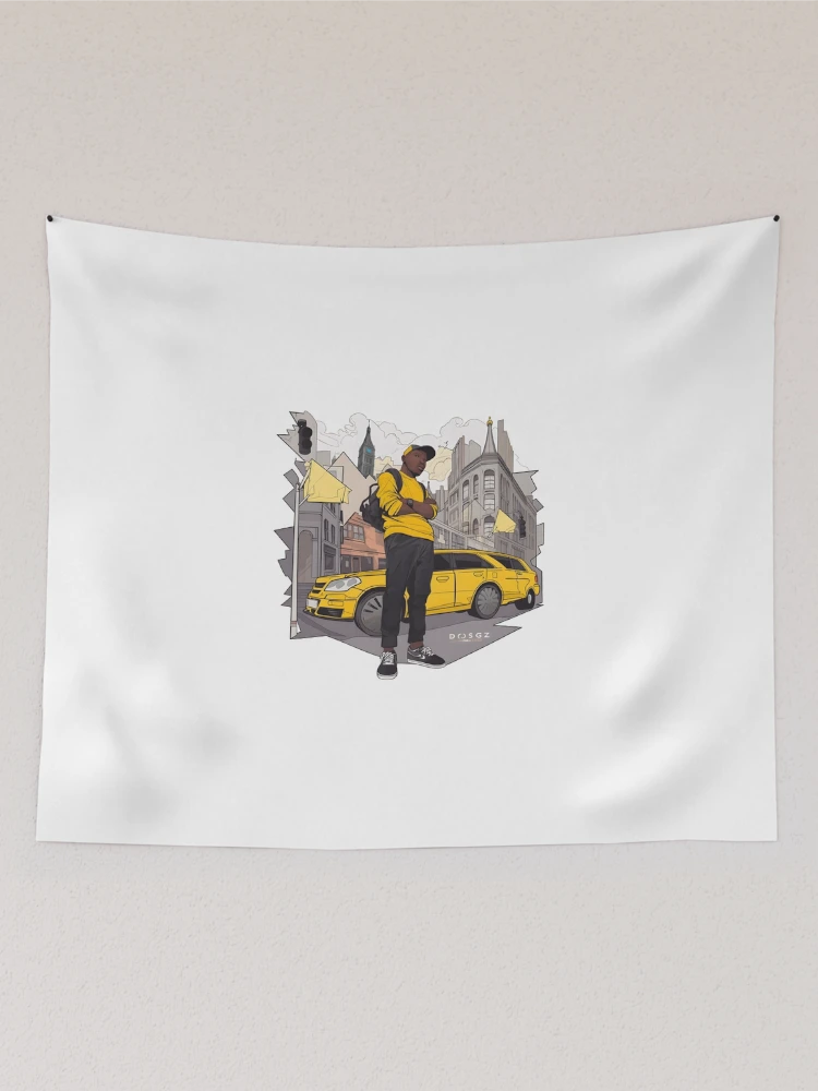 Thumbnail 2 of 3, Tapestry, Dizzee Rascal Cartoon Character designed and sold by Ragil-Studio.