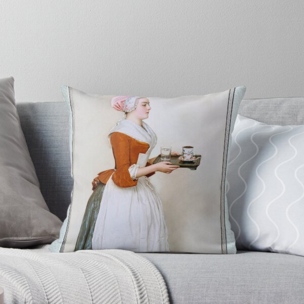 Item preview, The Chocolate Girl by Jean-Étienne Liotard Remastered Classical Art Xzendor7 Old Masters Reproductions designed and sold by Xzendor7 Digital Art Creations.