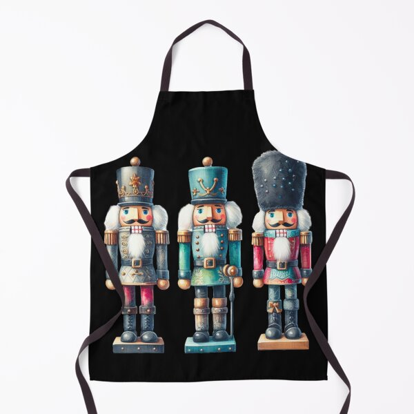 Item preview, Christmas Nutcrackers - Silver, Blue, and Red - Black Background designed and sold by Star-Fragment.