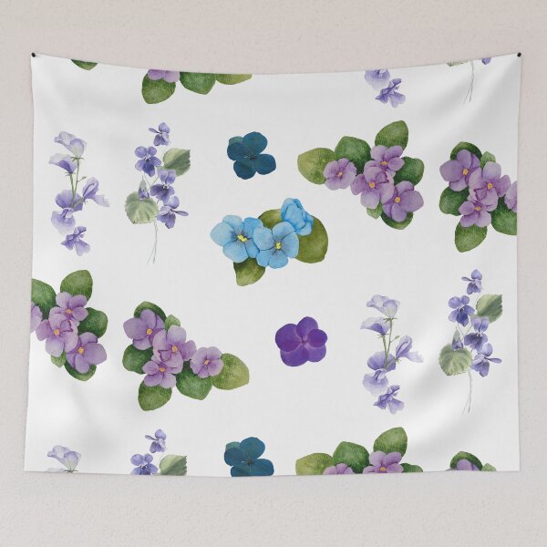 Item preview, Purple and Blue Violets designed and sold by GypsyGarou.