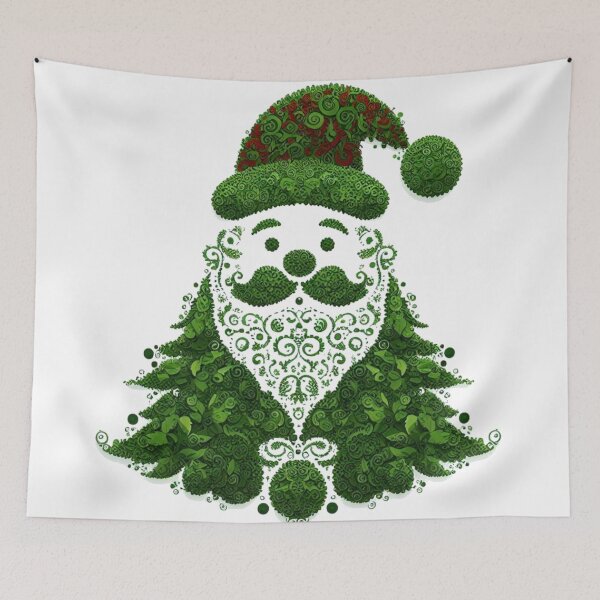Item preview, Santa Claus Merry Christmas Tree  designed and sold by LoveDesignMania.