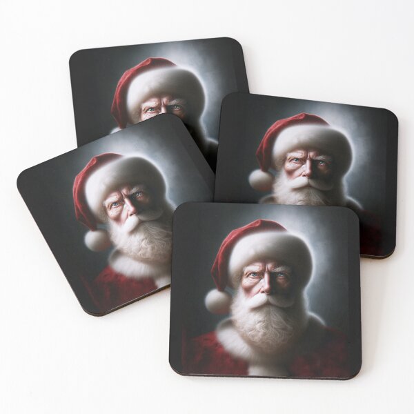 Item preview, Santa's Frozen Stare: A Portrait in Shadow designed and sold by SyntheticMind.