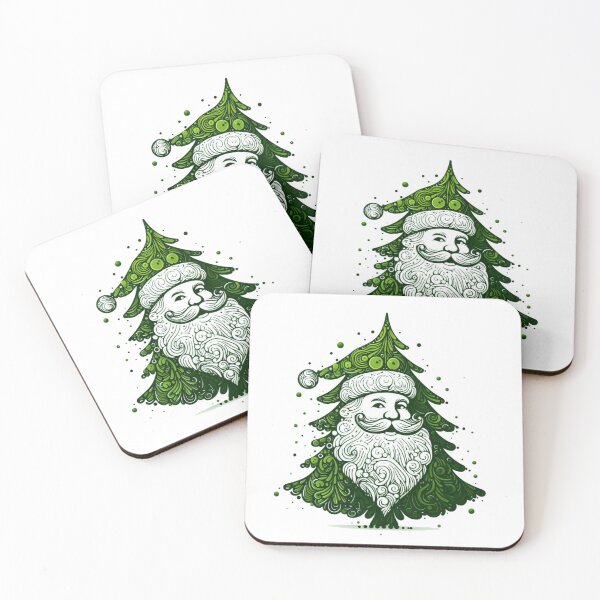 Item preview, Santa Claus Merry Christmas Tree  designed and sold by LoveDesignMania.