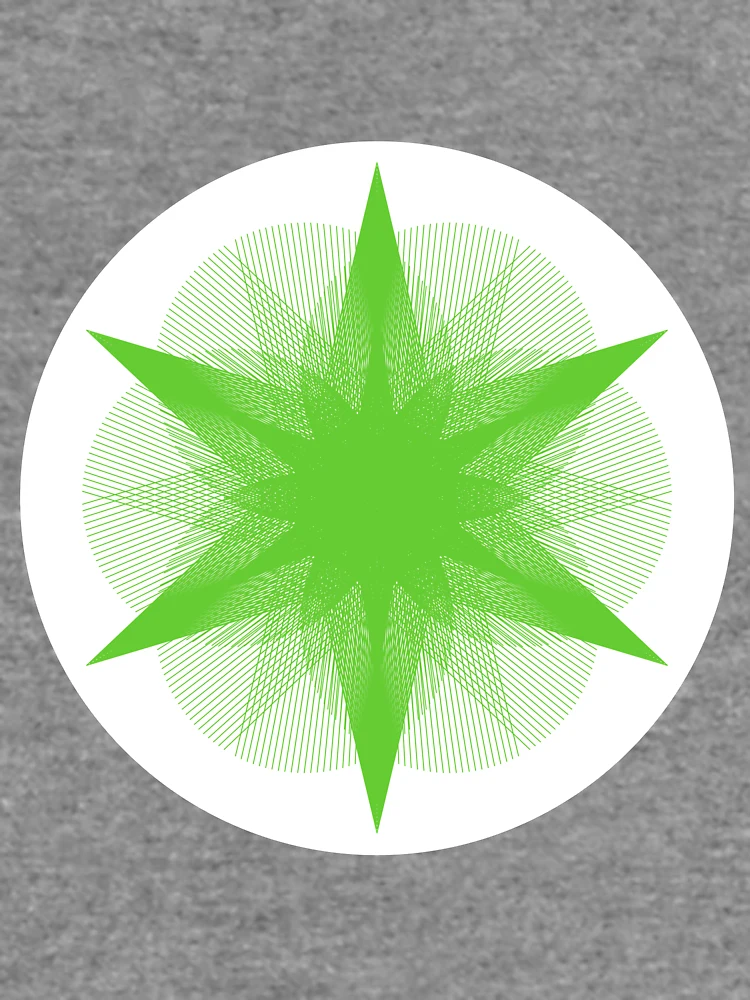 Thumbnail 6 von 6, Leichter Pullover, CirclesOnCircle-2B [11116611-GREEN-WB] designt und verkauft von LottMultimedia.