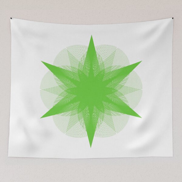 Item preview, CirclesOnCircle-2B [11116611-GREEN-WB] designed and sold by LottMultimedia.
