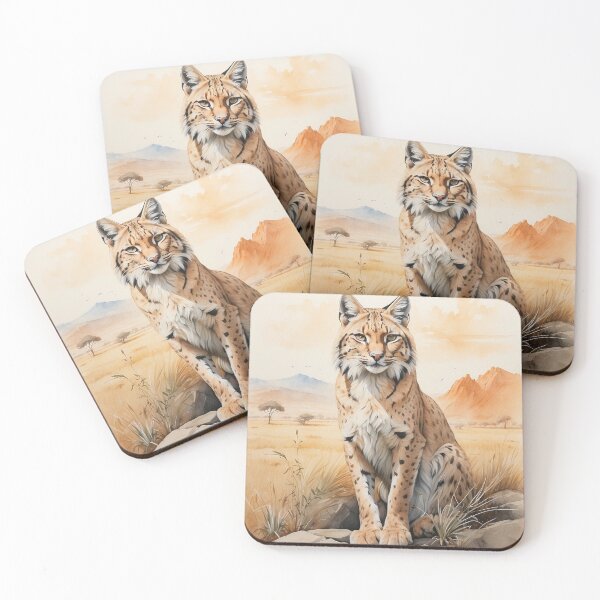 Item preview, 001 Cute Lynx in a Serengeti Scene designed and sold by Alexis Art Collection.