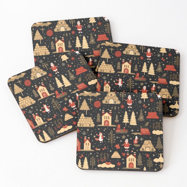 Item preview, Santa's Workshop, Christmas paper, seamless pattern, Digital Paper No.032 designed and sold by GoDATAP.