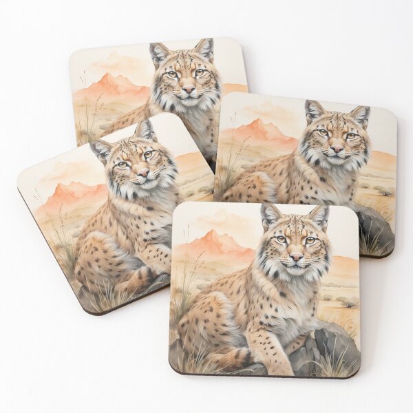 Item preview, 002 Cute Lynx in a Serengeti Scene designed and sold by Alexis Art Collection.