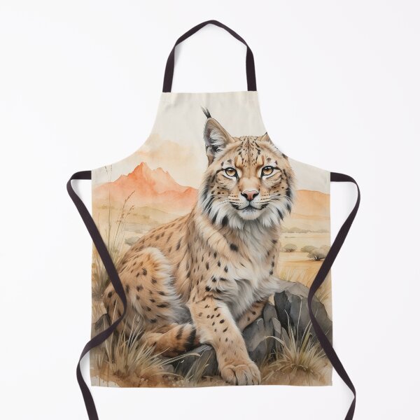 Item preview, 002 Cute Lynx in a Serengeti Scene designed and sold by Alexis Art Collection.