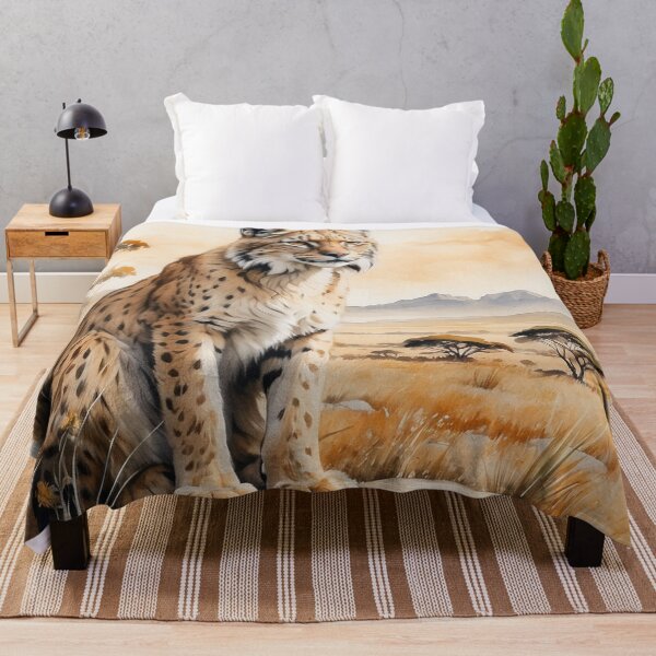 Item preview, 003 Cute Lynx in a Serengeti Scene designed and sold by Alexis Art Collection.