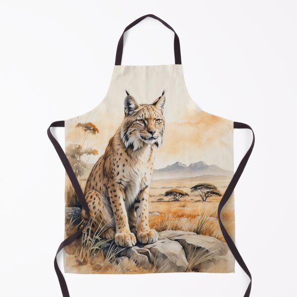 Item preview, 003 Cute Lynx in a Serengeti Scene designed and sold by Alexis Art Collection.
