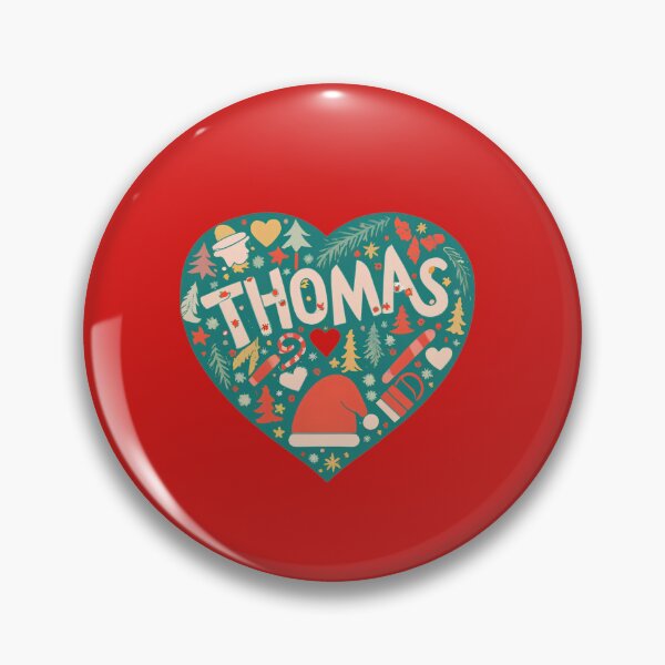 Item preview, Thomas Name Christmas Heart designed and sold by Itsheartshop.
