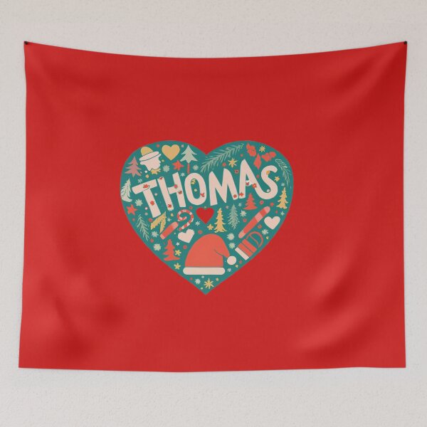 Item preview, Thomas Name Christmas Heart designed and sold by Itsheartshop.