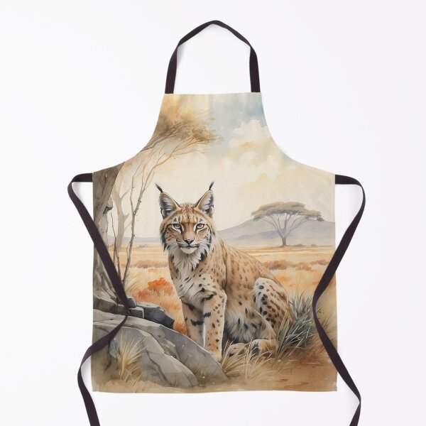 Item preview, 004 Cute Lynx in a Serengeti Scene designed and sold by Alexis Art Collection.