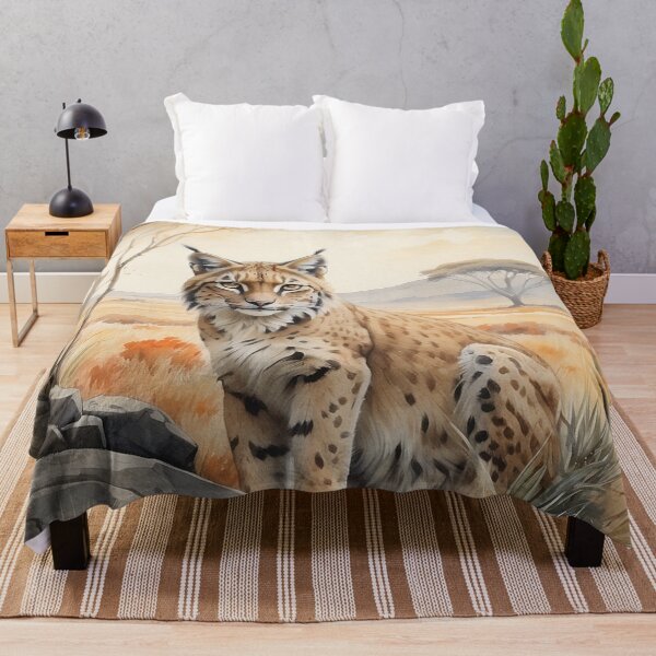 Item preview, 004 Cute Lynx in a Serengeti Scene designed and sold by Alexis Art Collection.