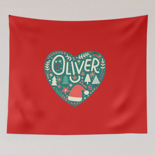 Item preview, Oliver Name Christmas Heart designed and sold by Itsheartshop.