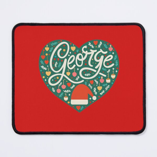 Item preview, George Name Christmas Heart designed and sold by Itsheartshop.