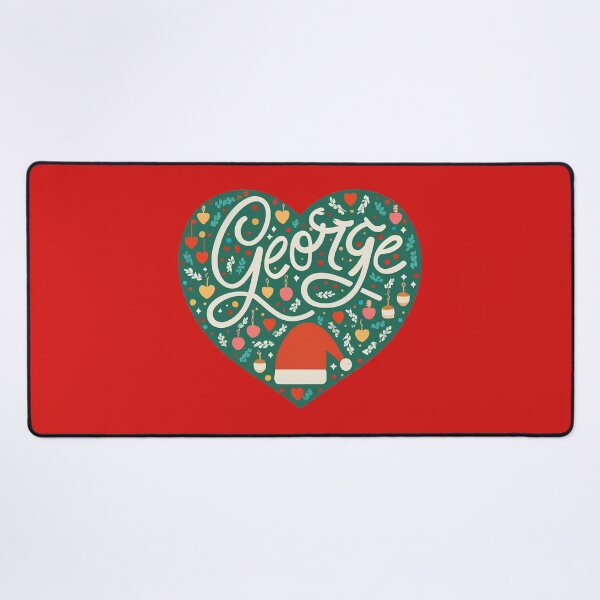 Item preview, George Name Christmas Heart designed and sold by Itsheartshop.