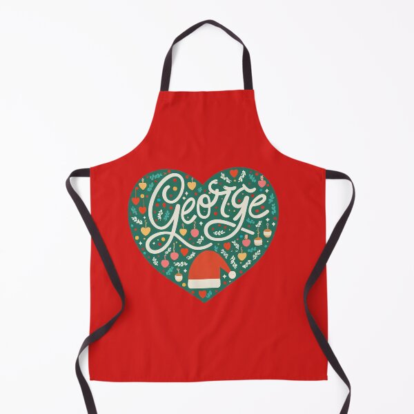 Item preview, George Name Christmas Heart designed and sold by Itsheartshop.