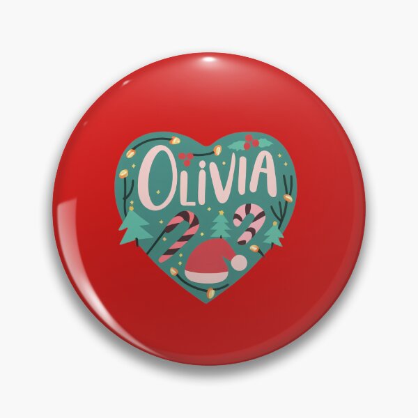 Artikelvorschau, Olivia Name Weihnachtsherz entworfen und verkauft von Itsheartshop.