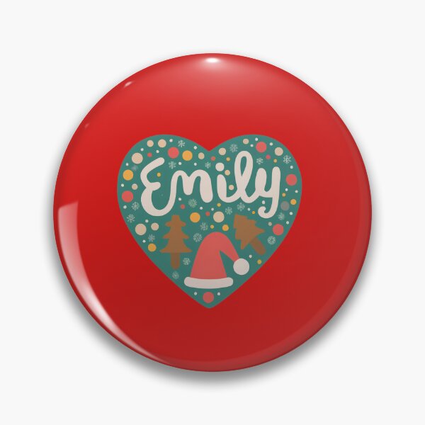 Item preview, Emily Name Christmas Heart designed and sold by Itsheartshop.
