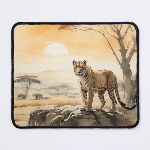 Item preview, 001 Cute Panther in a Serengeti Scene designed and sold by Alexis Art Collection.
