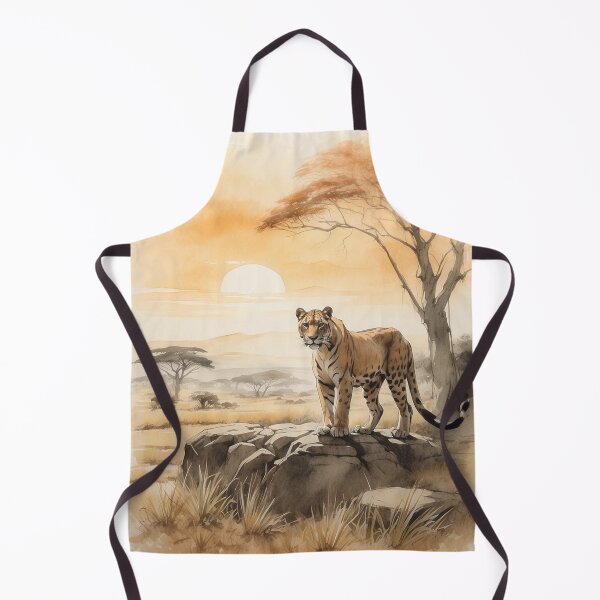 Item preview,  001 Cute Panther in a Serengeti Scene designed and sold by Alexis Art Collection.