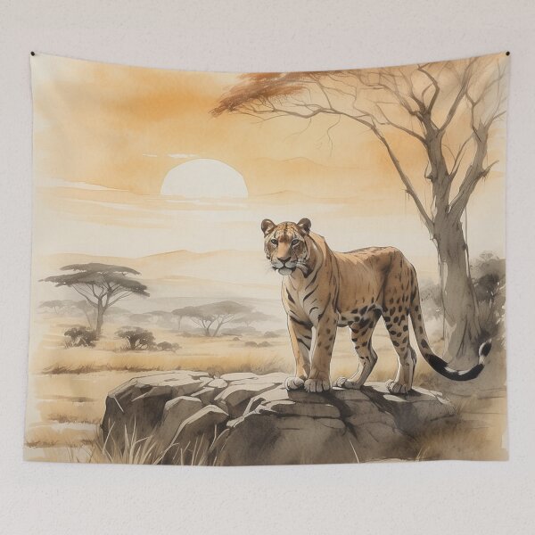 Item preview,  001 Cute Panther in a Serengeti Scene designed and sold by Alexis Art Collection.