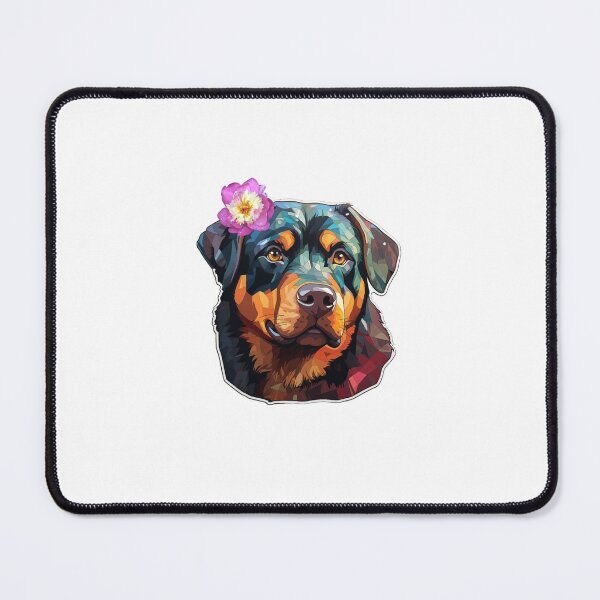 Item preview, Cute Rotweiler Sticker Acrylic Style designed and sold by aimber.