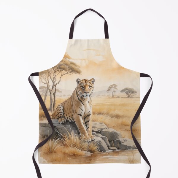Item preview,  002 Cute Panther in a Serengeti Scene designed and sold by Alexis Art Collection.