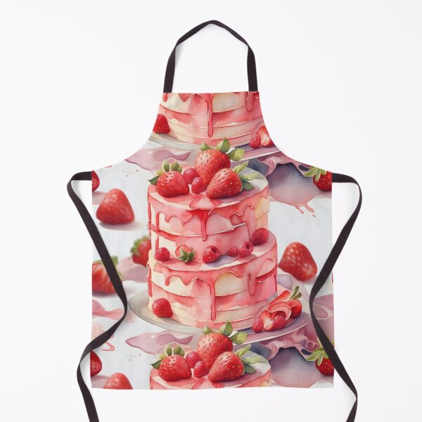 Item preview, Strawberry cake on table, seamless pattern designed and sold by Jayjaynaenae.
