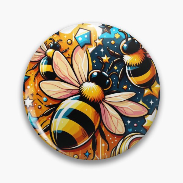 Artikelvorschau, HoneyBee Blue und Yellow Fusion entworfen und verkauft von FuzyFriendHaven.