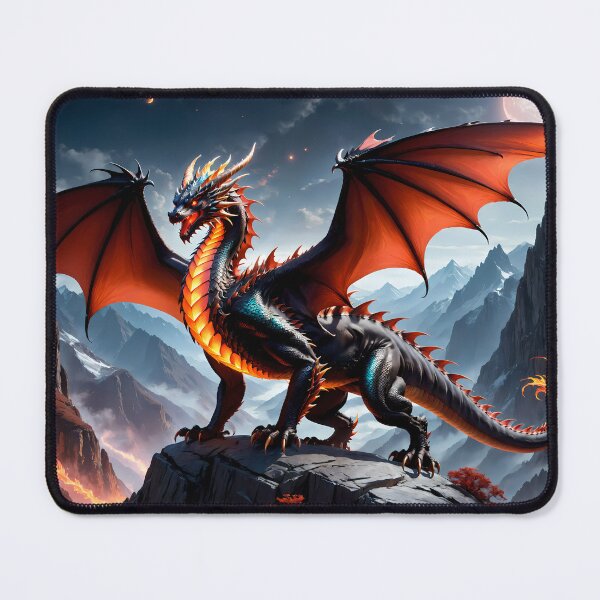 Item preview, Black and Red Dragon designed and sold by AthenaShadow.