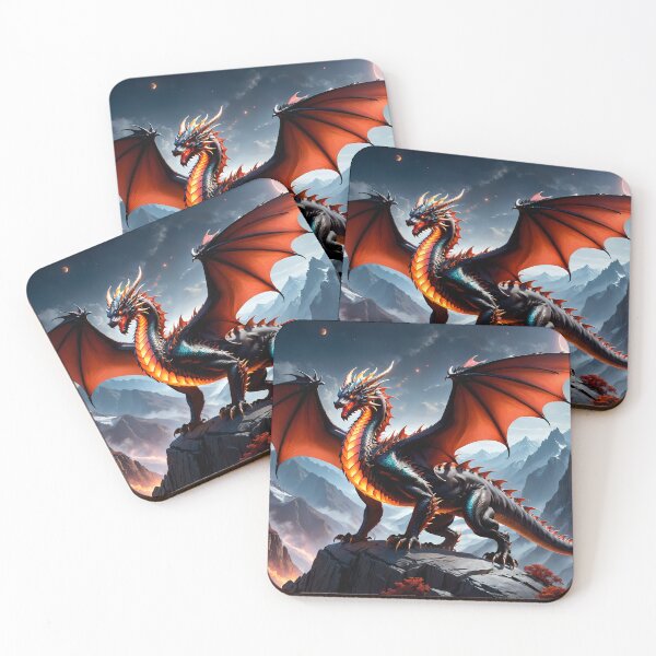 Item preview, Black and Red Dragon designed and sold by AthenaShadow.