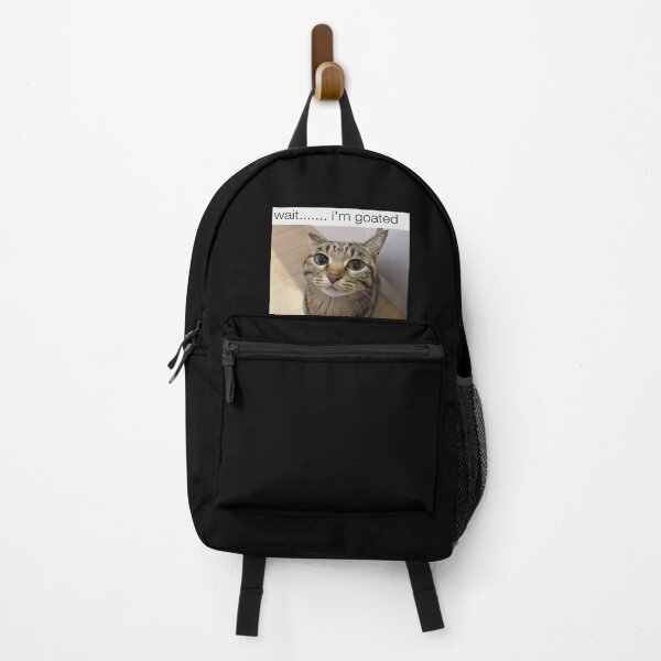 Item preview, Wait i'm goated cat meme funny positivity silly designed and sold by bubbleiel.