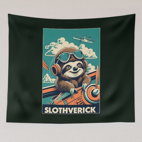 Item preview, Maverick sloth designed and sold by SidTastic .