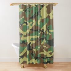 Jungle Camo Shower Curtains Redbubble
