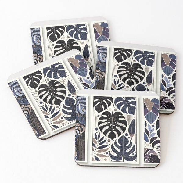 Item preview, Botanical Elegance Artwork - Modern Geometric Leaf Illustrations - Versatile Home & Lifestyle Collection designed and sold by MellowLazy.