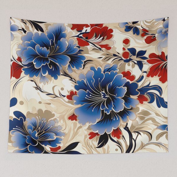 Item preview, Oriental floral pattern designed and sold by Sunghie.
