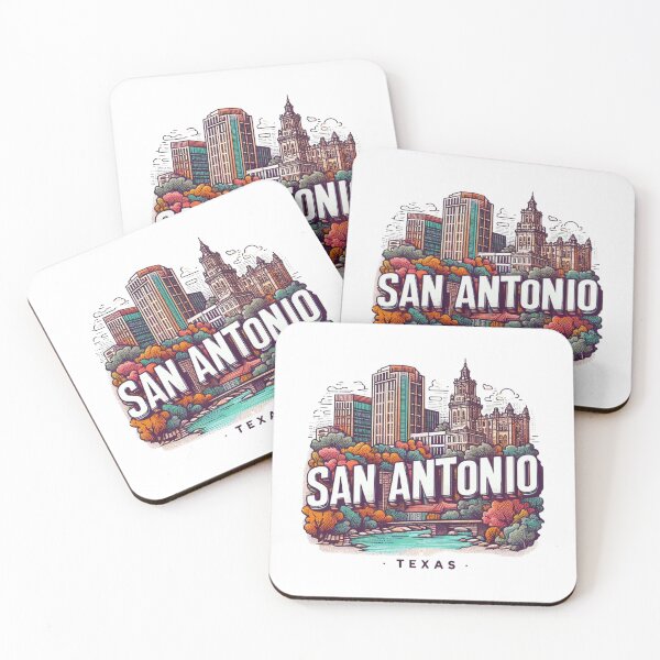 Item preview, San Antonio Texas Watercolor Illustration designed and sold by PaintMeWorld.