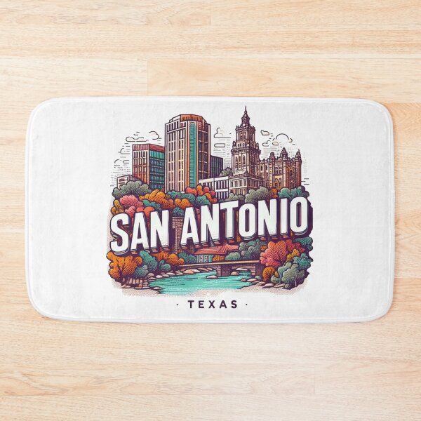 Item preview, San Antonio Texas Watercolor Illustration designed and sold by PaintMeWorld.