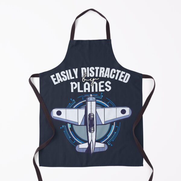 Item preview, Cool Aviation Easily Distracted by Planes Distraction Funny Pilot Airplane Lover Matching designed and sold by LittleZea.