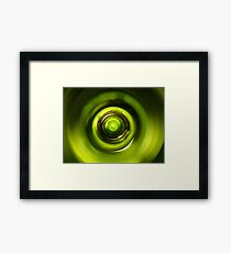 Green Wine Vortex Framed Print