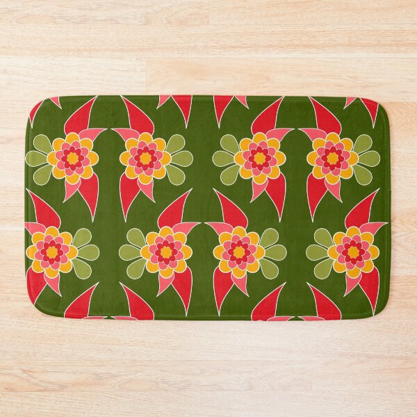 Item preview, Boho Folk Art Vibes Flower Blooms in Bright Shades designed and sold by Aureusglow.