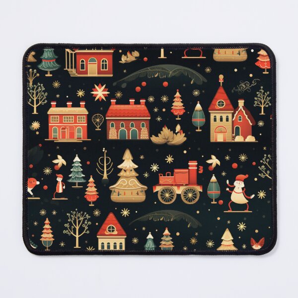 Item preview, Santa's Workshop, Christmas paper, seamless pattern, Digital Paper No.034 designed and sold by GoDATAP.